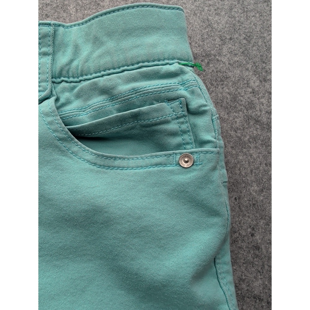 Democracy Ab Solution Capri Style Pants Women's 12 Turquoise Skinny - Picture 4 of 16